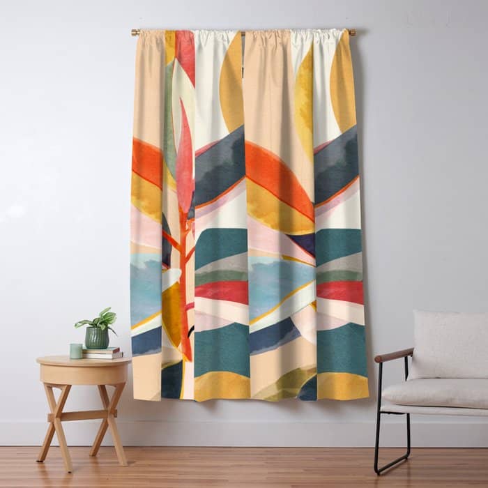 Colorful Branching Out 05 Window Curtain
