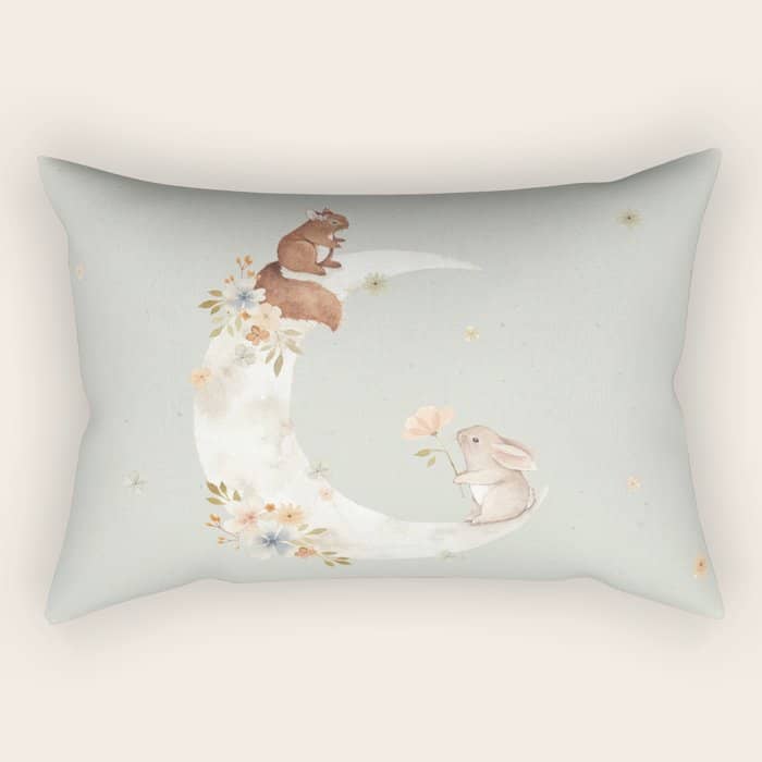 I Love You To The Moon And Back Rectangular Pillow
