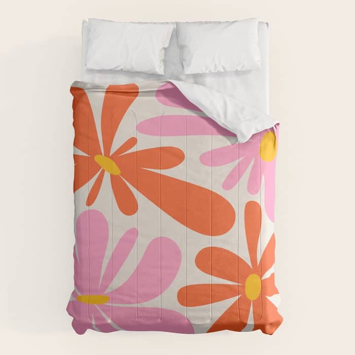 Bloom: Peach Matisse Color Series 04 Comforter