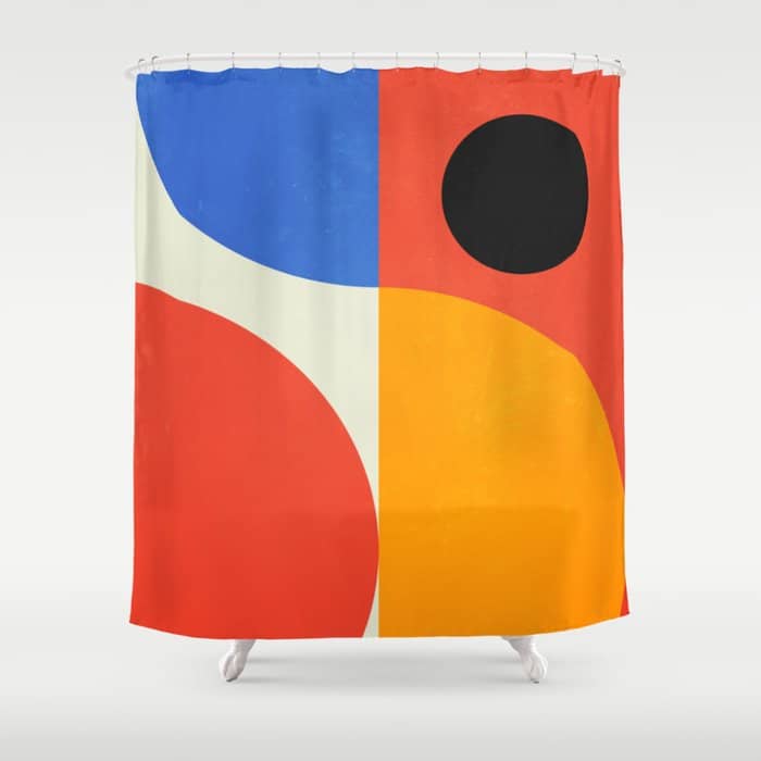 Bauhaus 07: Exhibition 1923 | Mid Century Series Shower Curtain