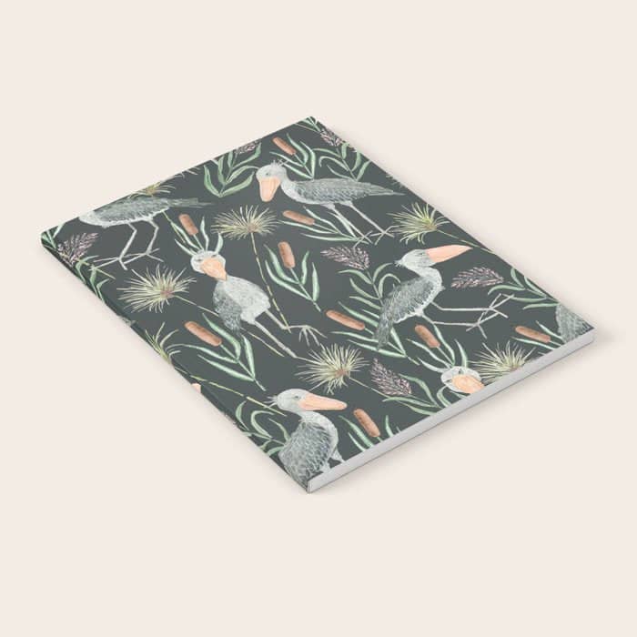 The Magnificent Shoebill Pattern Notebook