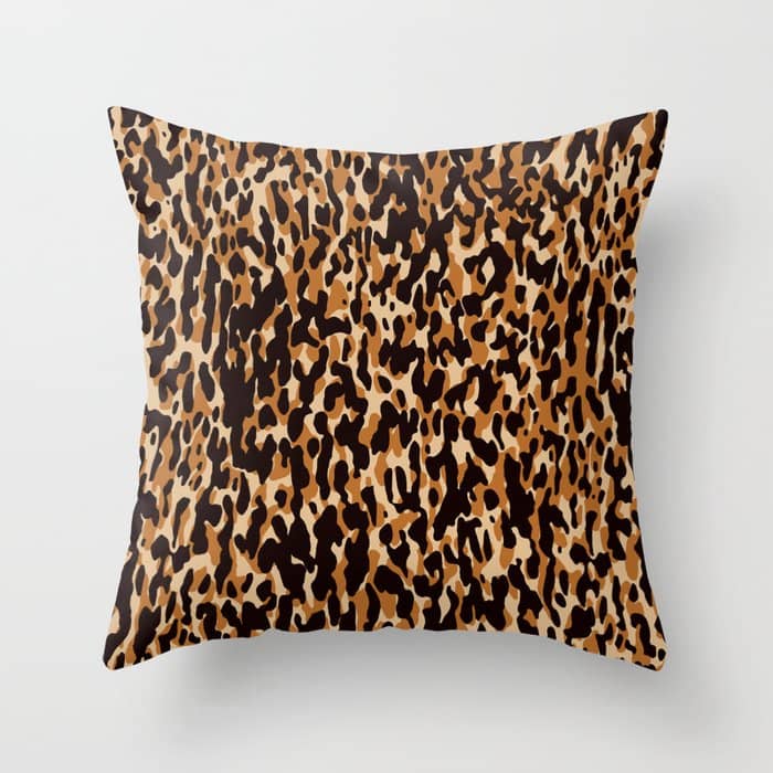 Animal Print Leopard Pattern Throw Pillow