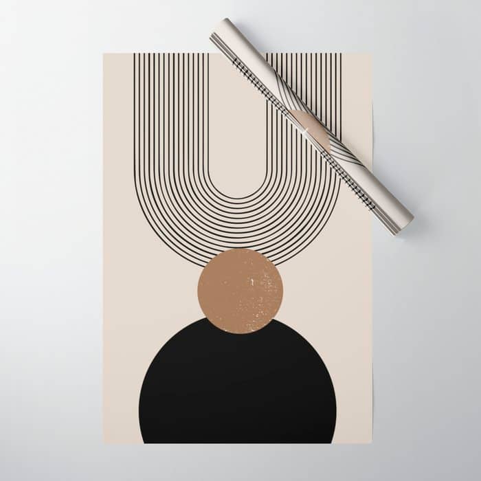 Mid Century Modern Abstract Art 10 Wrapping Paper