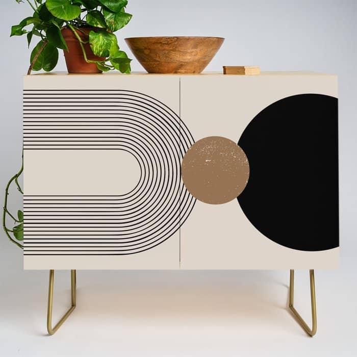 Mid Century Modern Abstract Art 10 Credenza