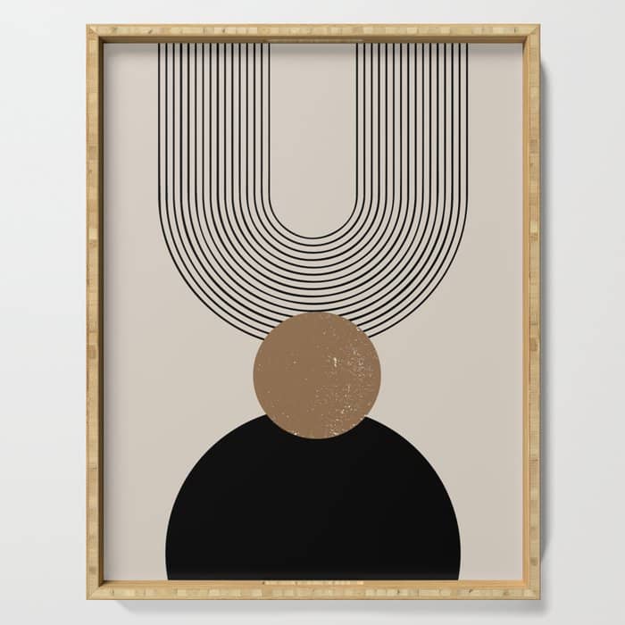Mid Century Modern Abstract Art 10 Serving Tray