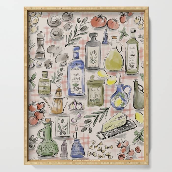Cucina Italiana Food Recipe Serving Tray