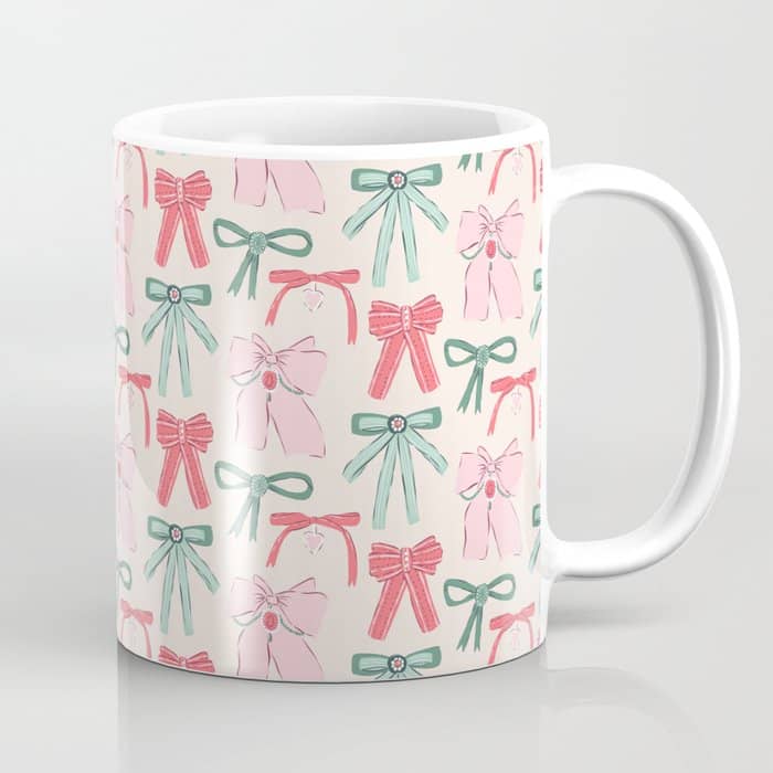 Fancy Christmas Ribbons And Bows Coffee Mug