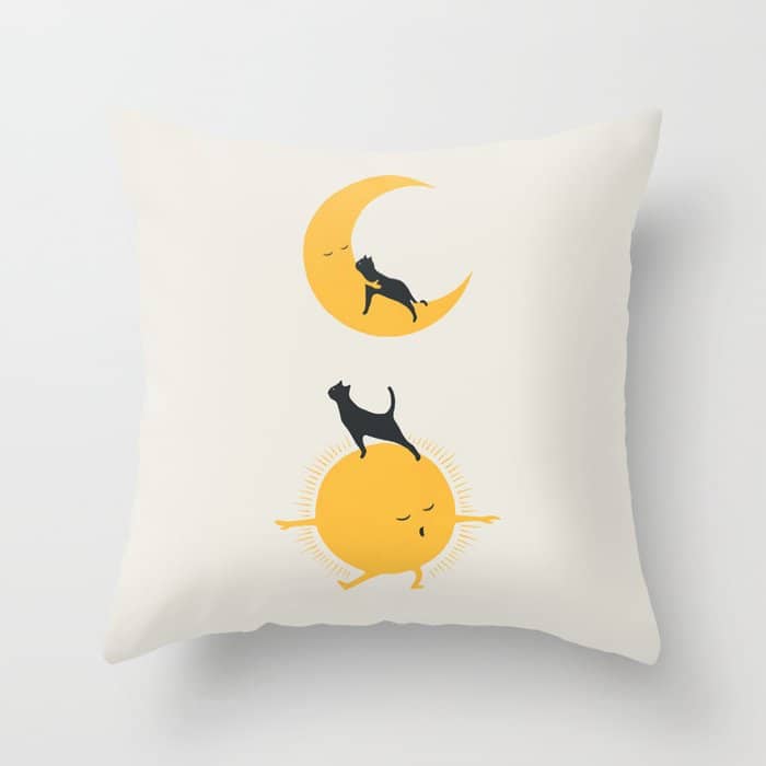 Good Meow'Ing 10 Good Night Hug Throw Pillow