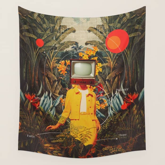 She Came From The Wilderness Wall Tapestry