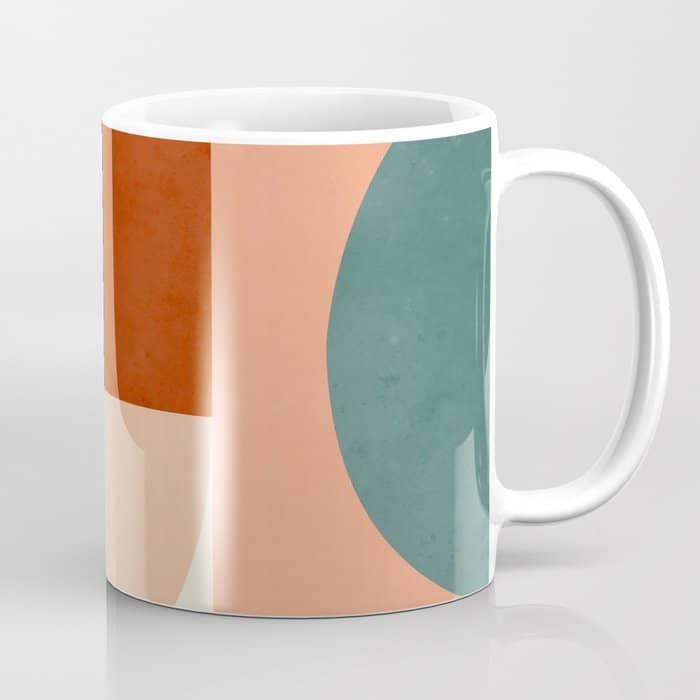 Geometric Abstract Mid Century Coffee Mug