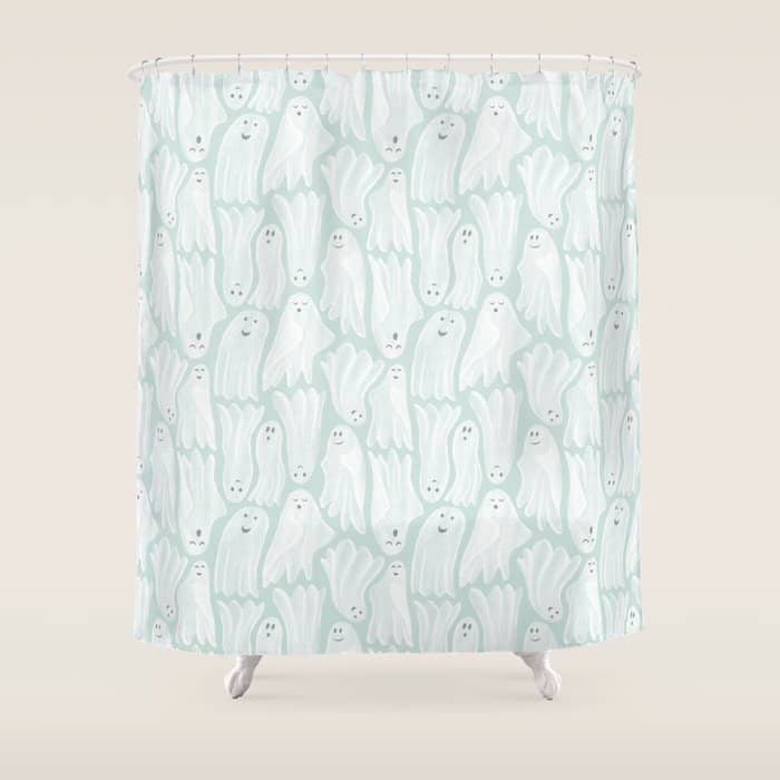 Gossamer Ghosts - Soft Blue Shower Curtain