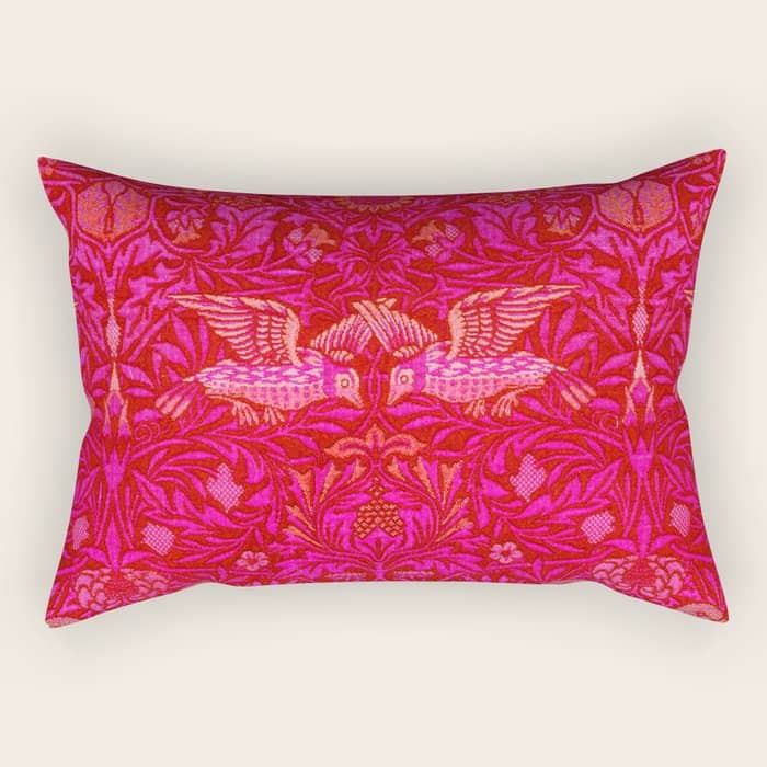 Indian Summer Rich Pink Rectangular Pillow