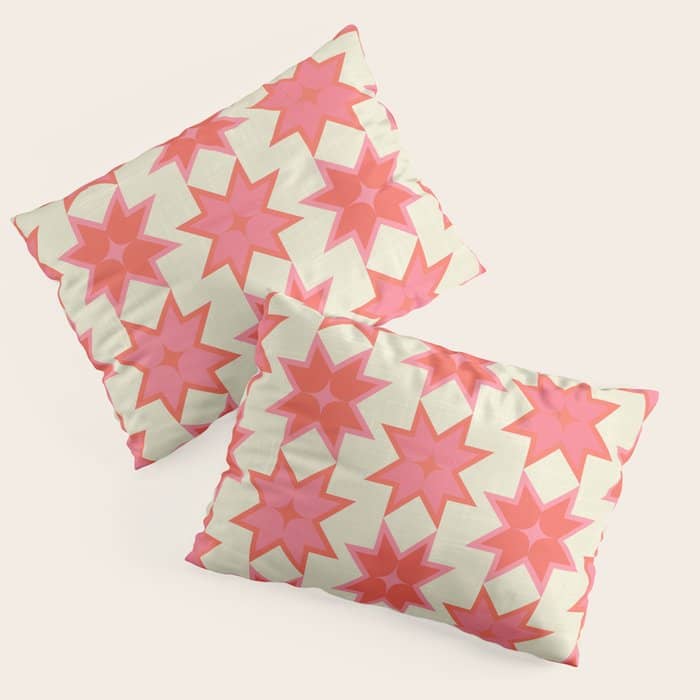 Celestial Winter Quilt Pattern Pillow Sham
