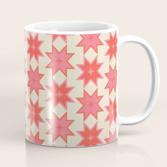 Celestial Winter Quilt Pattern Coffee Mug