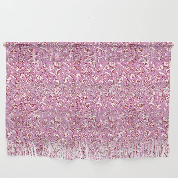 Painterly Florals - Red Orchid Wall Hanging