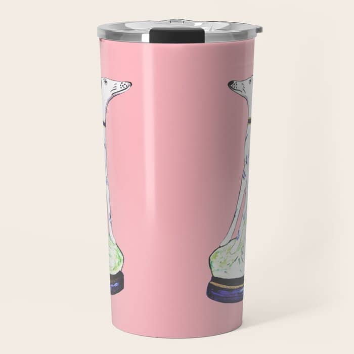 Staffordshire Greyhound Twins Travel Mug