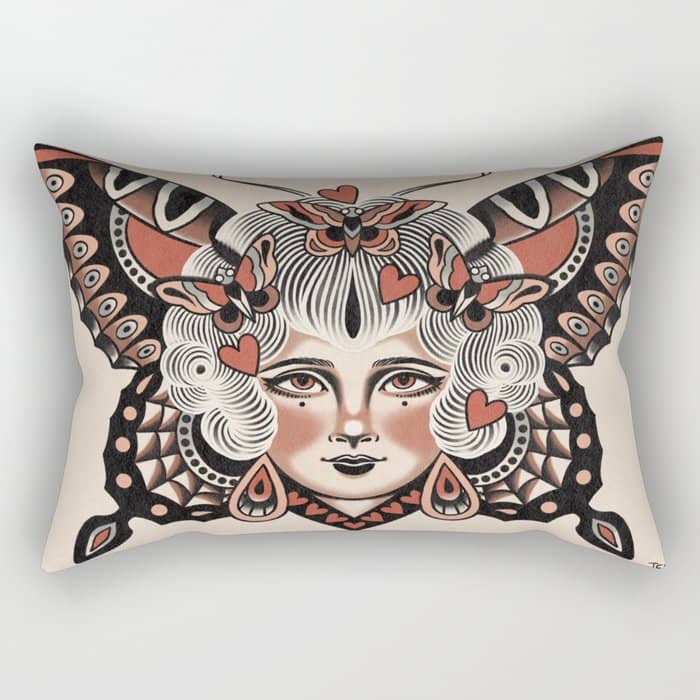 Queen Of My Heart (White Hair) Rectangular Pillow