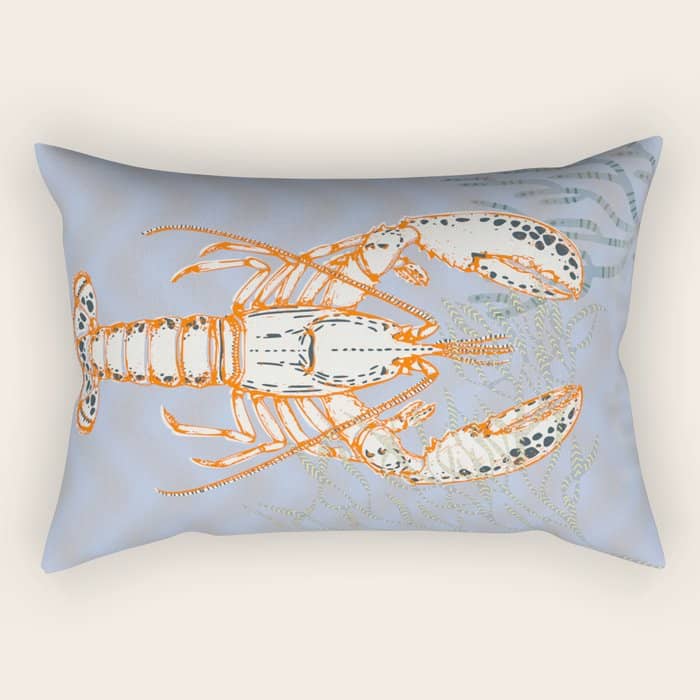 Sea Life Lobster Neptune'S Joy Rectangular Pillow