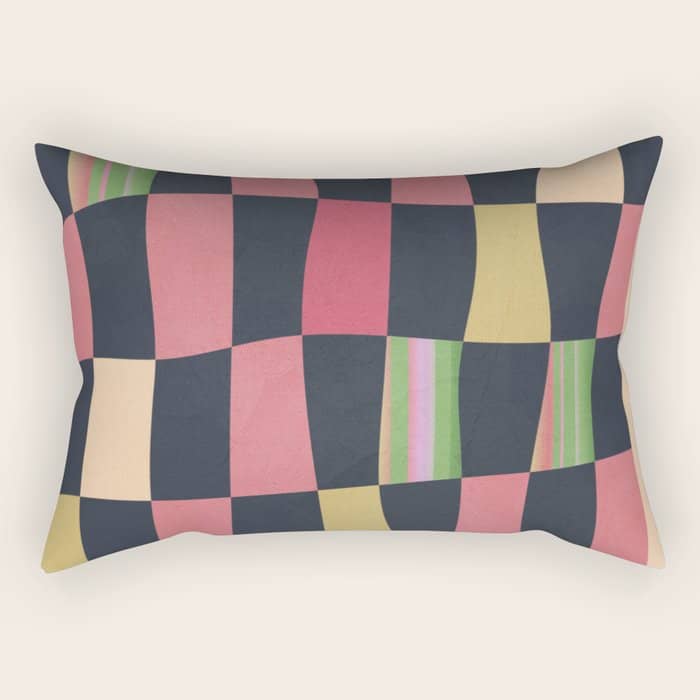 Geometric Abstraction 241 Rectangular Pillow