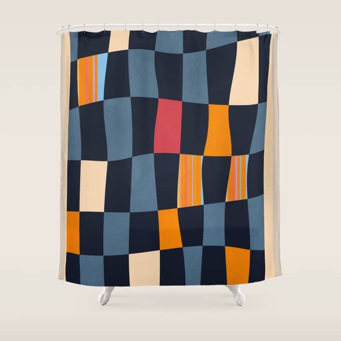 Geometric Abstraction 238 Shower Curtain