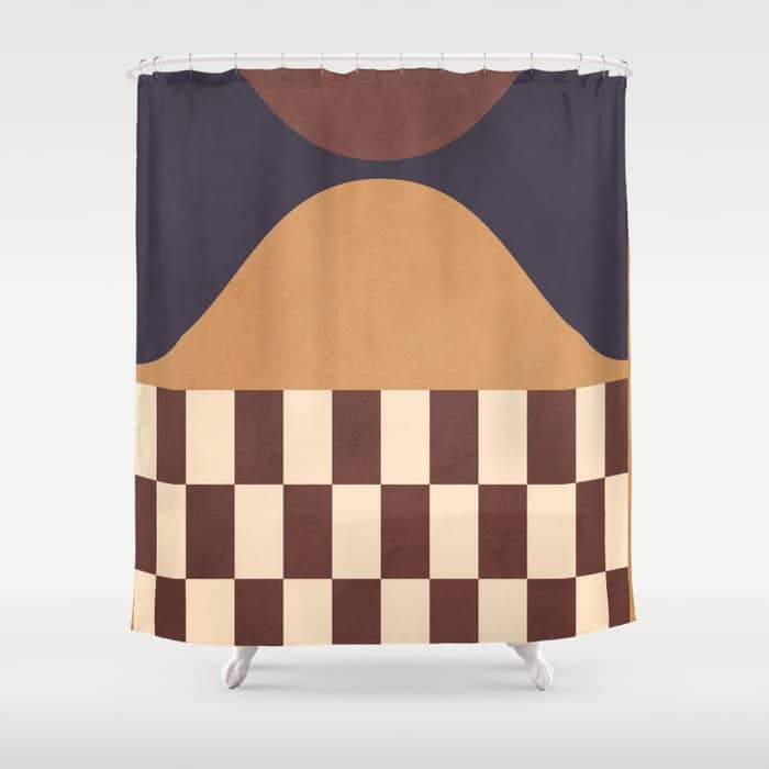 Geometric Abstraction 262 Shower Curtain