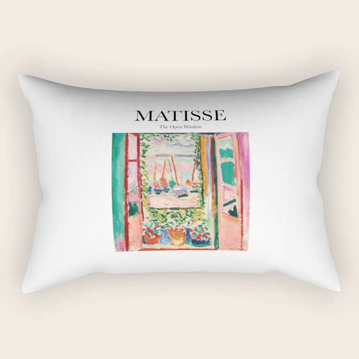 The Open Window By Henri Matisse - Artwork Design Rectangular Pillow
