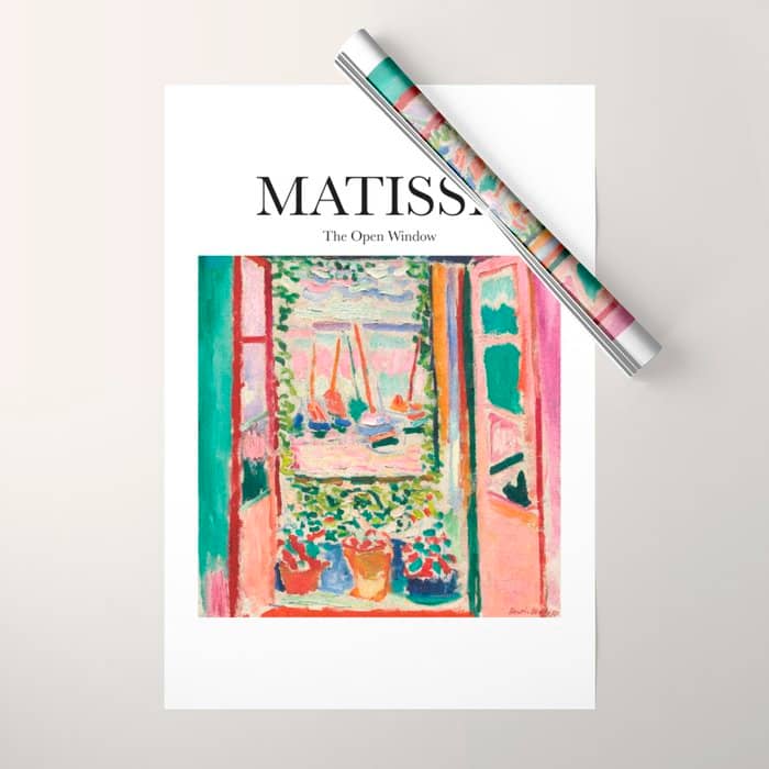 The Open Window By Henri Matisse - Artwork Design Wrapping Paper