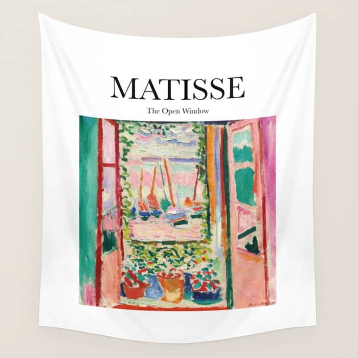 The Open Window By Henri Matisse - Artwork Design Wall Tapestry