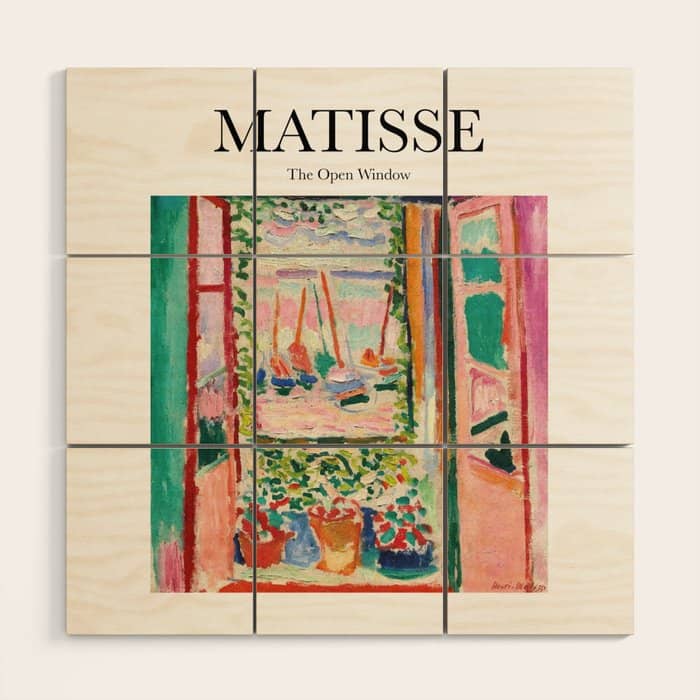 The Open Window By Henri Matisse - Artwork Design Wood Wall Art