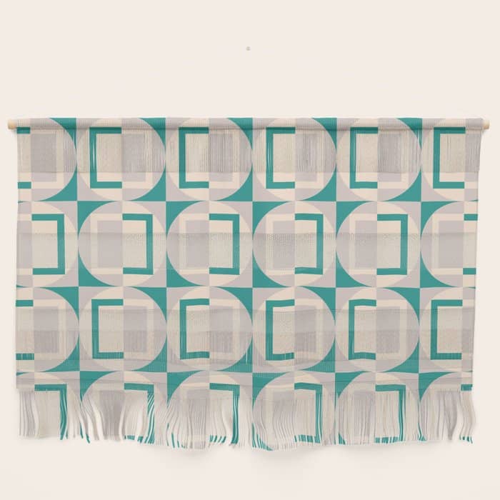 Mid Century Modern Geometric Fusion Wall Hanging