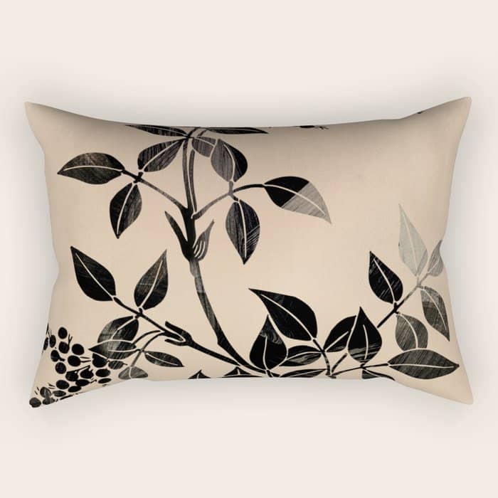Abstract Art Minimal Plant 5 Rectangular Pillow