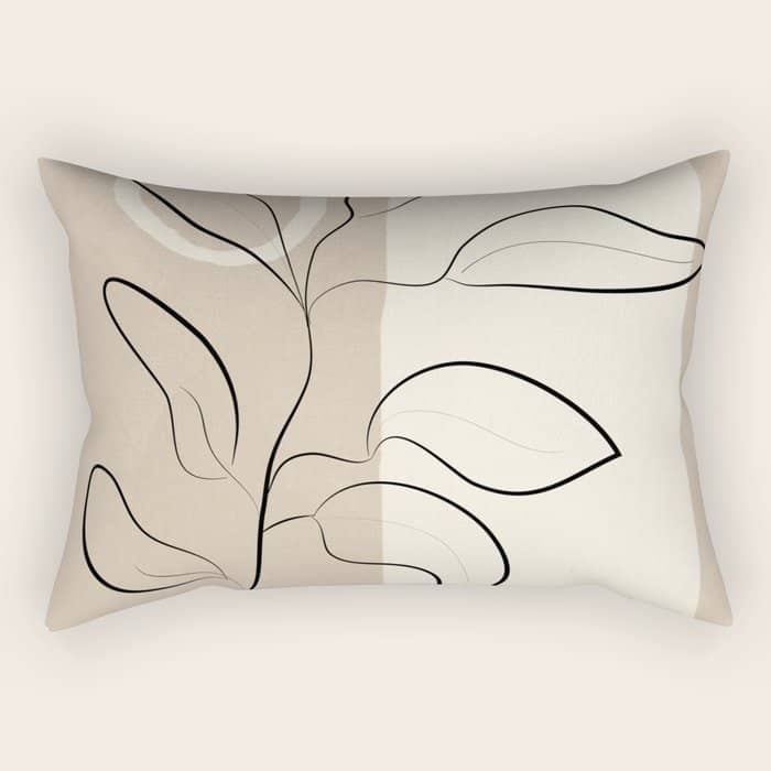 Abstract Minimal Plant 8 Rectangular Pillow