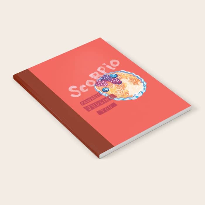 Scorpio Mood In Tomato Red | Zodiac Series Notebook