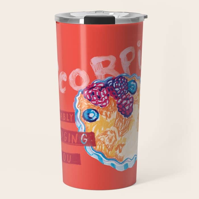 Scorpio Mood In Tomato Red | Zodiac Series Travel Mug
