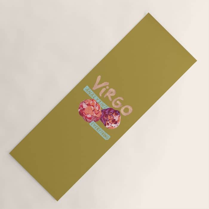 Virgo Perfection In Mustard Yellow | Zodiac Series Yoga Mat