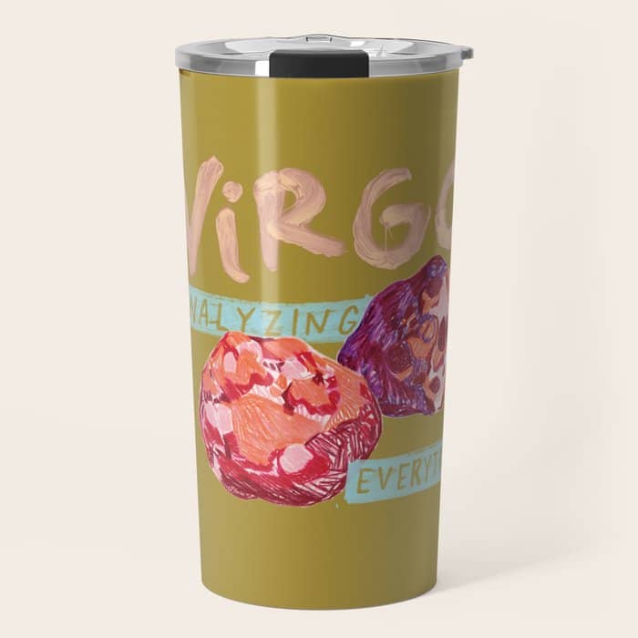 Virgo Perfection In Mustard Yellow | Zodiac Series Travel Mug