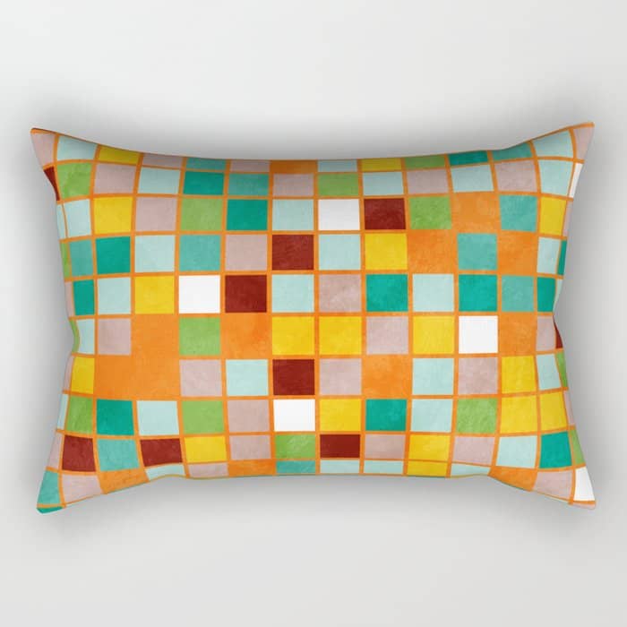 Little Sunny Checkers Rectangular Pillow