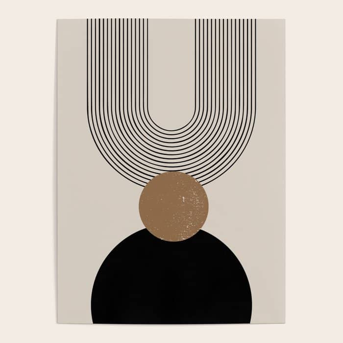 Mid Century Modern Abstract Art 10 Poster