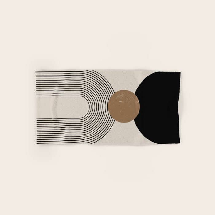 Mid Century Modern Abstract Art 10 Bath Towel