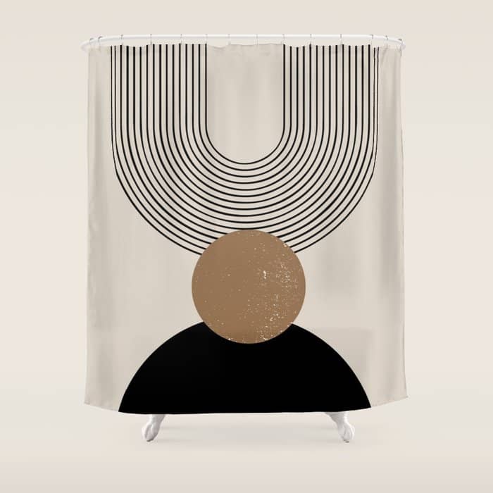 Mid Century Modern Abstract Art 10 Shower Curtain