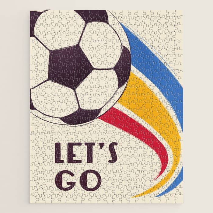 Let'S Go - Soccer Illustration Jigsaw Puzzle
