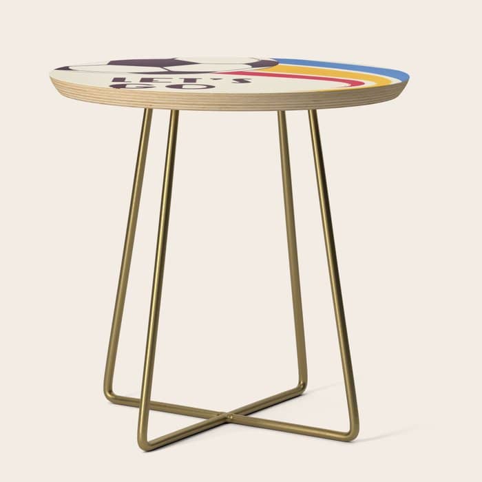 Let'S Go - Soccer Illustration Side Table