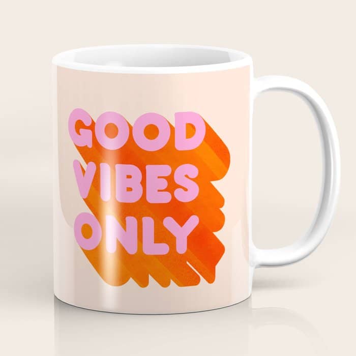 Good Vibes Only - Neon Colors Coffee Mug