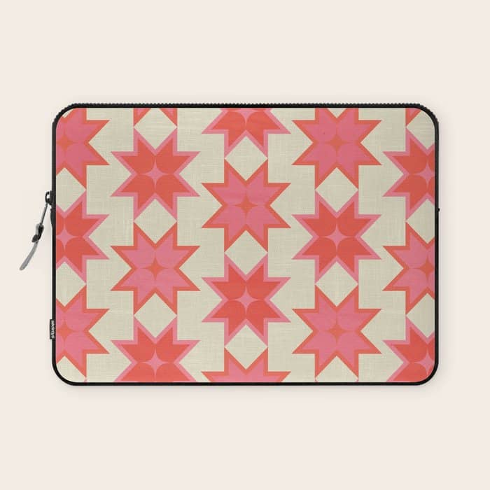 Celestial Winter Quilt Pattern Laptop Sleeve
