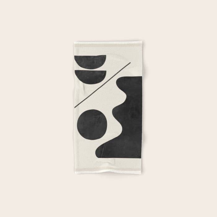 Modern Abstract Minimal Shapes 188 Bath Towel