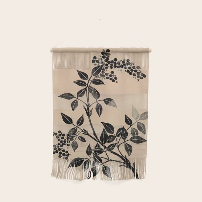 Abstract Art Minimal Plant 5 Wall Hanging