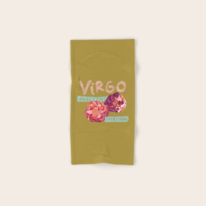 Virgo Perfection In Mustard Yellow | Zodiac Series Bath Towel