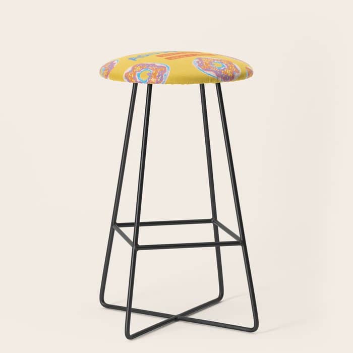 Aquarius Confidence In Buttercup Yellow | Zodiac Series Stool