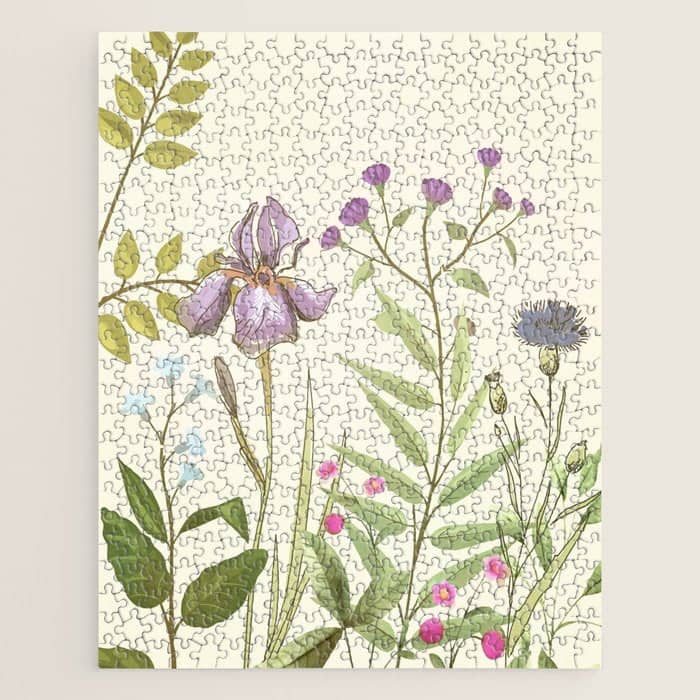 Little Blooming Wildflowers Jigsaw Puzzle
