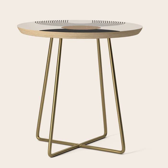 Mid Century Modern Abstract Art 10 Side Table